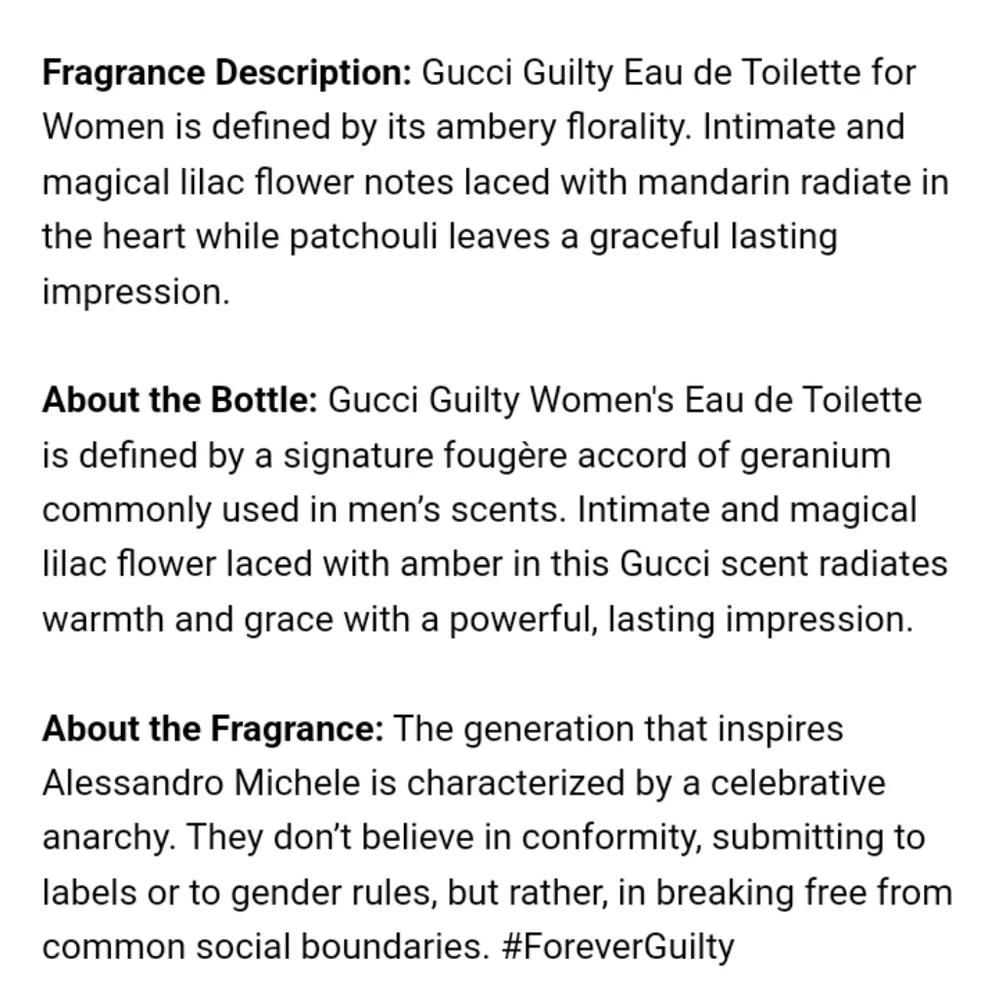 NIB!! Gucci Guilty Pour Femme EDT, 3oz - Picture 6 of 6